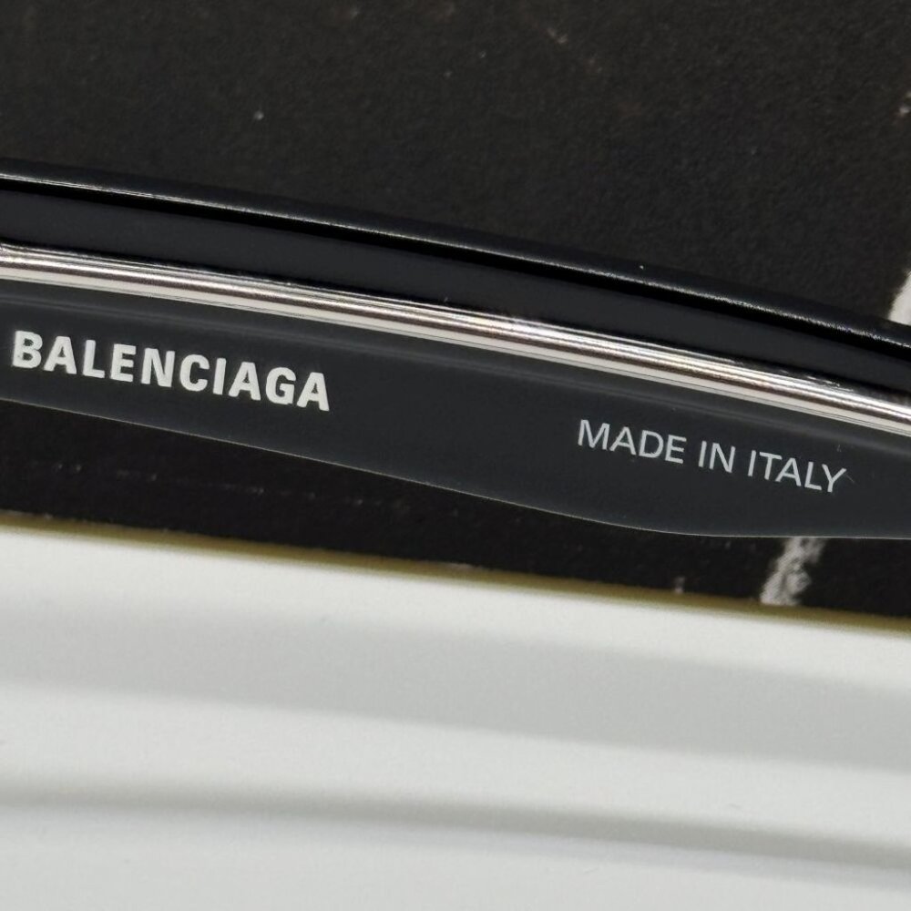 NEW BB0230S 001 BALENCIAGA BLACK CAT EYE WOMEN BALENCIAGA SUNGLASSES - Picture 10 of 11